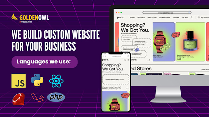 Build custom website for your company by Goldenowl2023 | Fiverr