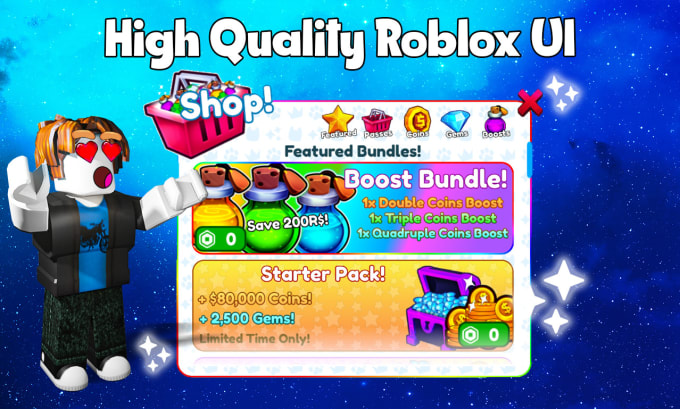 Design and create exceptional roblox ui by Owencorris | Fiverr