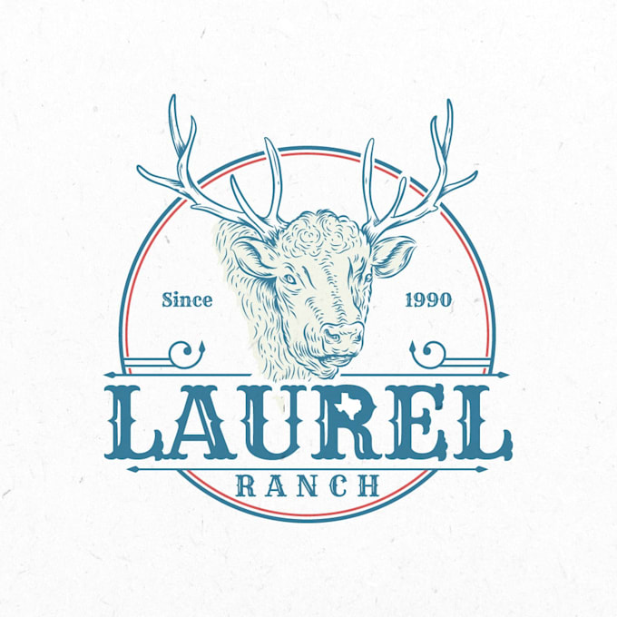 create attractive vintage texas ranch logo design