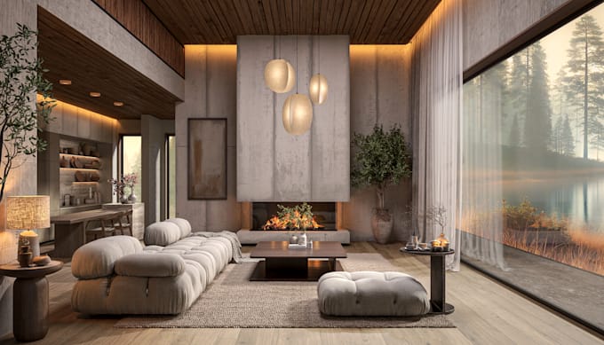 do 3d modeling, interior designing, and realistic 3d rendering
