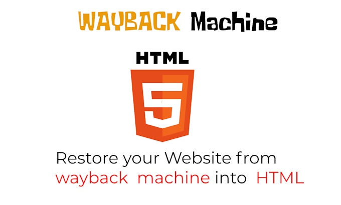 restore website from wayback machine archive into HTML