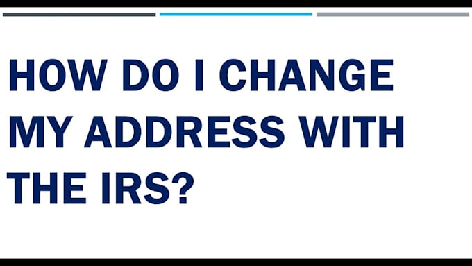 change your name and address on your ein on irs