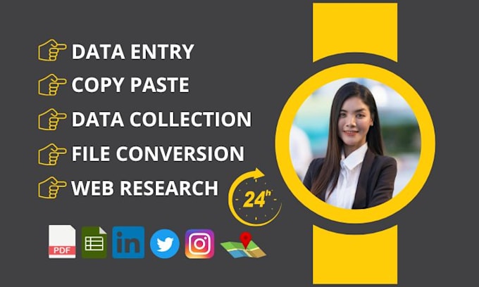 be your reliable virtual assistant for excel, copy paste, and data entry