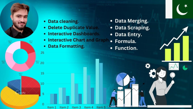 Be data analyst, pro data entry and excel design dashboard by M_bilal_m ...