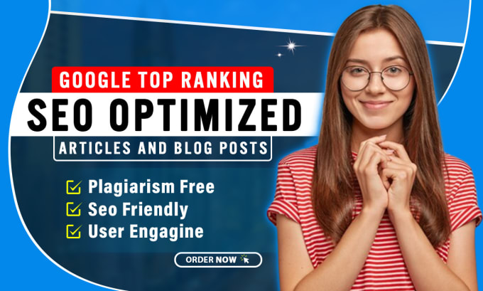 write SEO optimized articles and blog posts in english