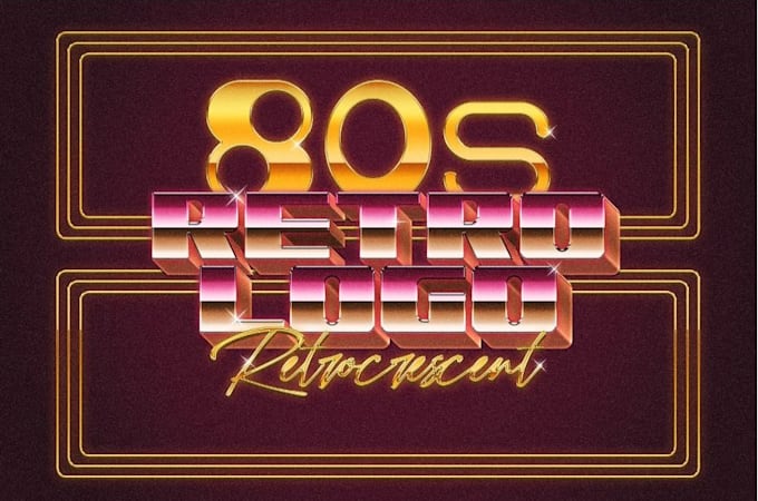 do elegant retro logo design with unlimited
