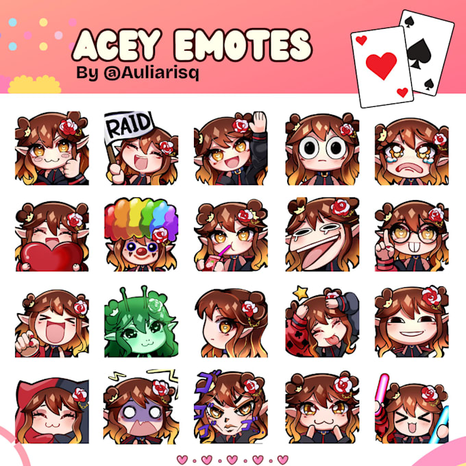 draw custom emotes for twitch stream asset