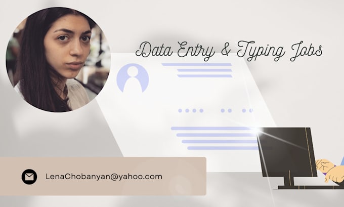 Do data entry, typing, copy paste by Lenachobanyan | Fiverr
