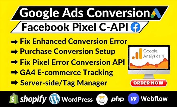 setup meta pixel shopify ads convesion tracking, google analytics, ga4 fix pixel