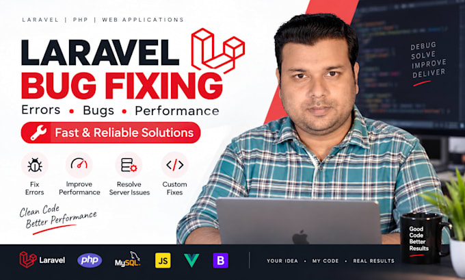 be your laravel PHP developer for bug fixes and custom web apps