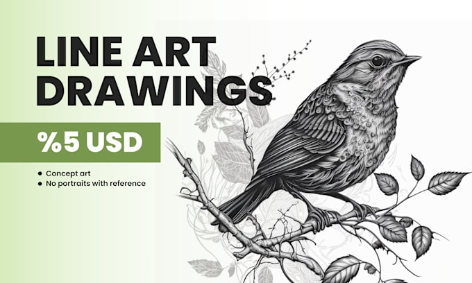 I will draw an illustration in a pen and ink style