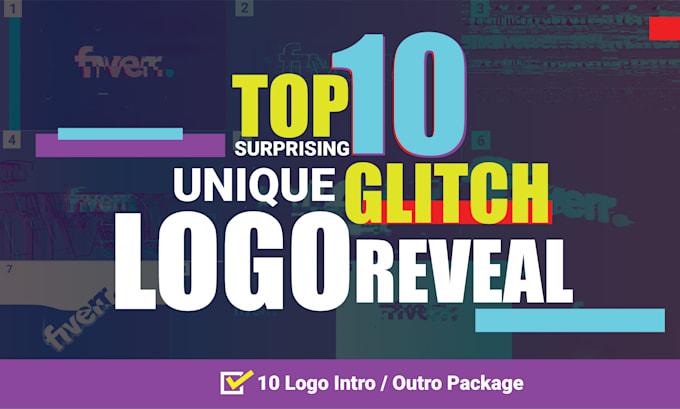 make top 10 surprising unique glitch logo reveal