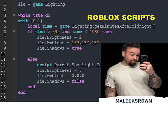 Build roblox script demanded service by Maleekbrown590 | Fiverr