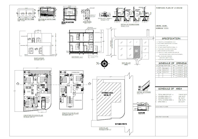draw architectural floorplan drawings and blueprints