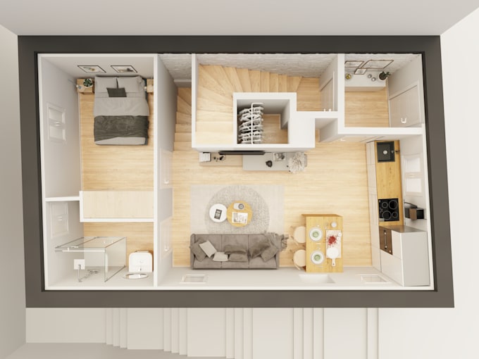 create high quality 3d floor plans