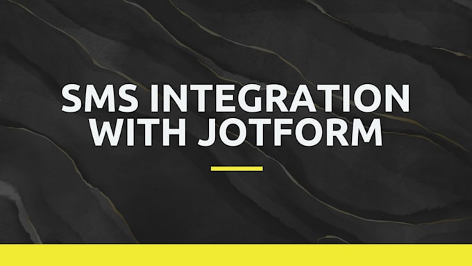 integrate SMS notification with your jotform
