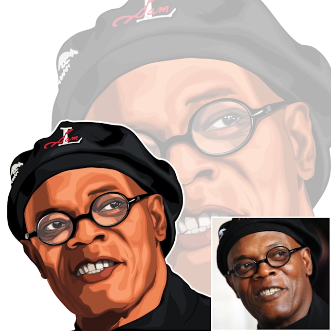 Design vector portrait illustration from any photos by Designerprince ...