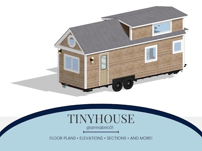 Design your tinyhouse plans in autocad by Annabric01 Fiverr