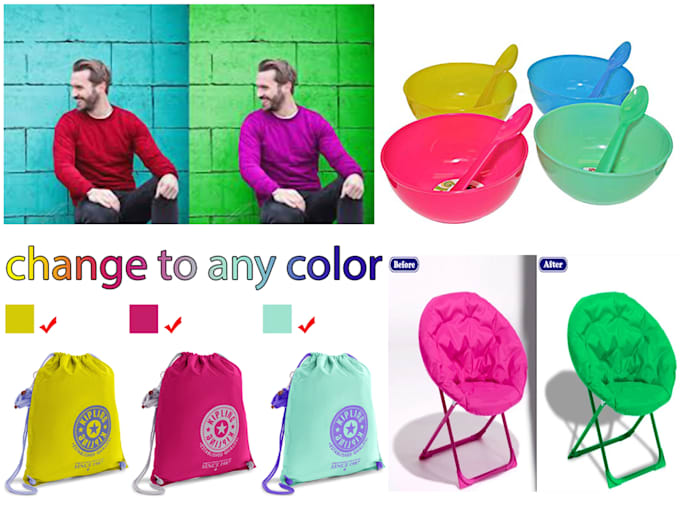 do realistic color change recolor in photos