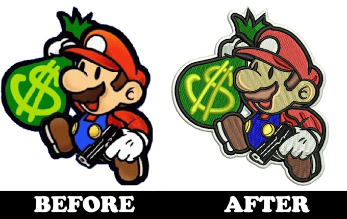 do embroidery digitizing into dst pes emb pxf in just 1 hour