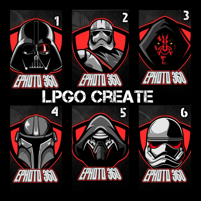 Create a star wars character mascot logo online by Saraswathi007 | Fiverr