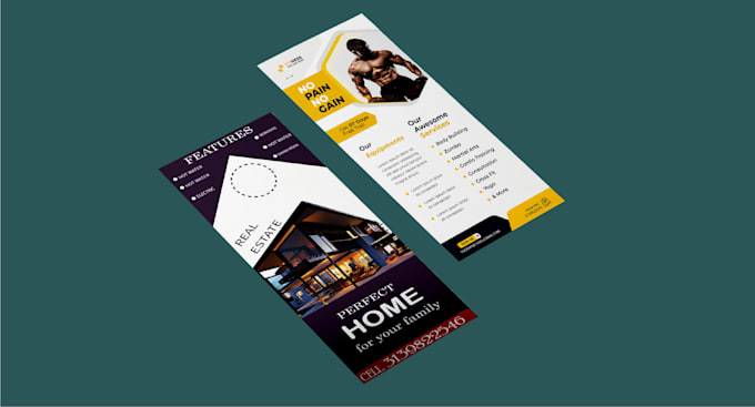 Professional Rack Card Design professional rack card, dl flyer, door hanger design by ...