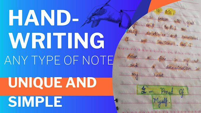 Handwrite notes superbly in my organized and unique style by Aliyan_098 ...