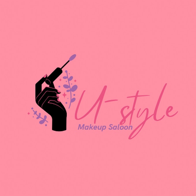 design makeup, spa, eyelashes, cosmetics and beauty logo