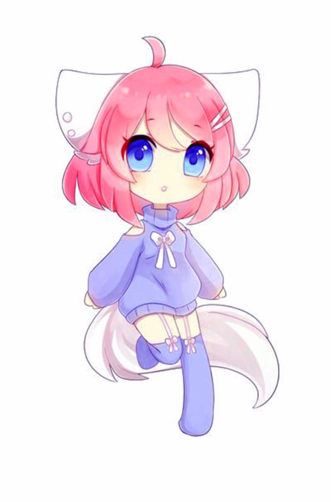 Draw Cute Anime Characteranime Chibi By Corlafourie Fiverr 