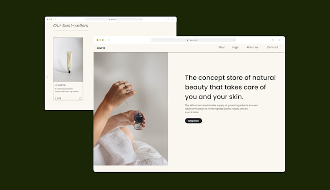 Design a modern and minimal design for your website by Mia_sgr | Fiverr