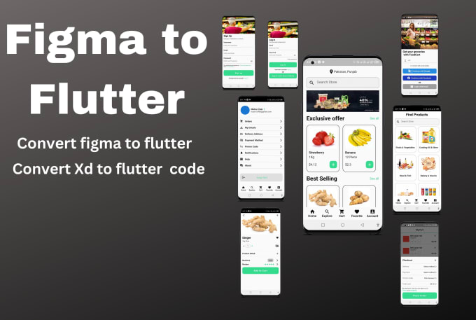 Design flutter apps, bespoke flutter ui, convert figma to flutter by ...