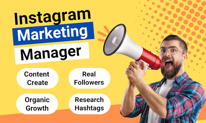 be fast instagram marketing manager and content creator