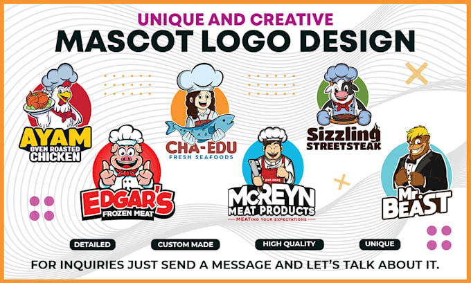 design custom mascot or character logo