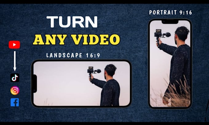 convert horizontal video to vertical for tiktok, ig reels