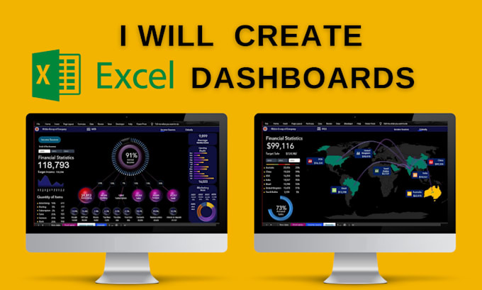 Create professional and stunning excel dashboard by Mahanama86 | Fiverr