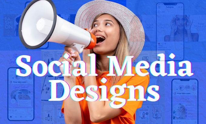 do creative social media design, post, banner ads
