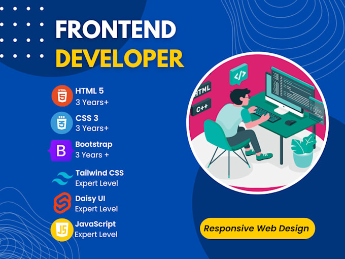 Be your front end web developer, html ,css, bootstrap by Smairali | Fiverr