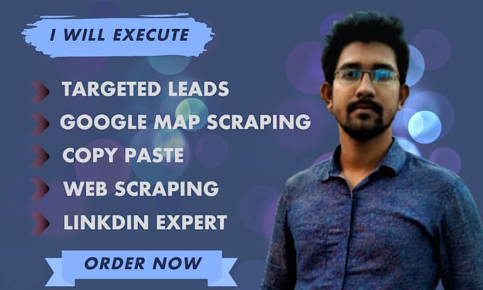 execute web scraping,lead generation,and contact list