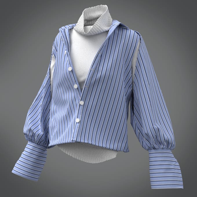 create 3d garment in clo3d and marvelous designer