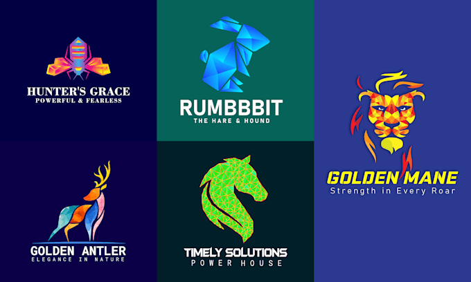 design a premium geometric or polygonal logo