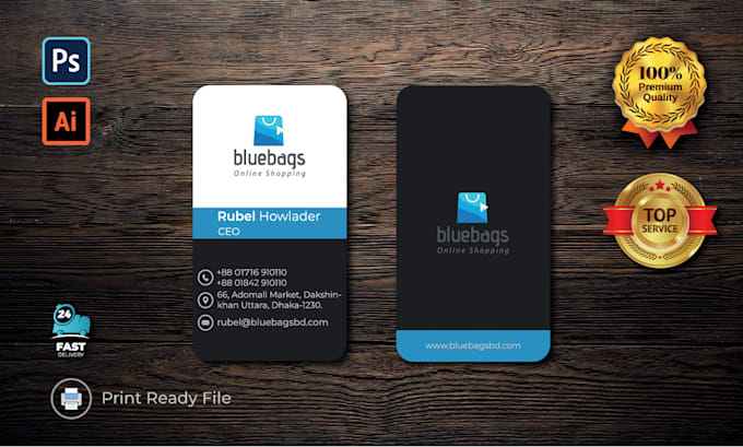 do smart business card and letterhead design