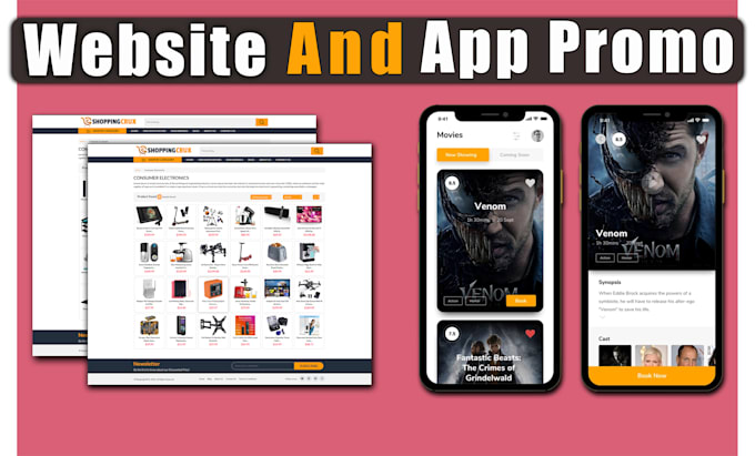 create a highquality website and app promo video