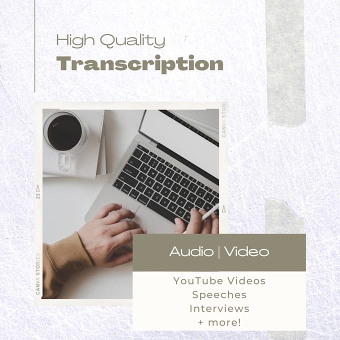 transcribe an audio or video file