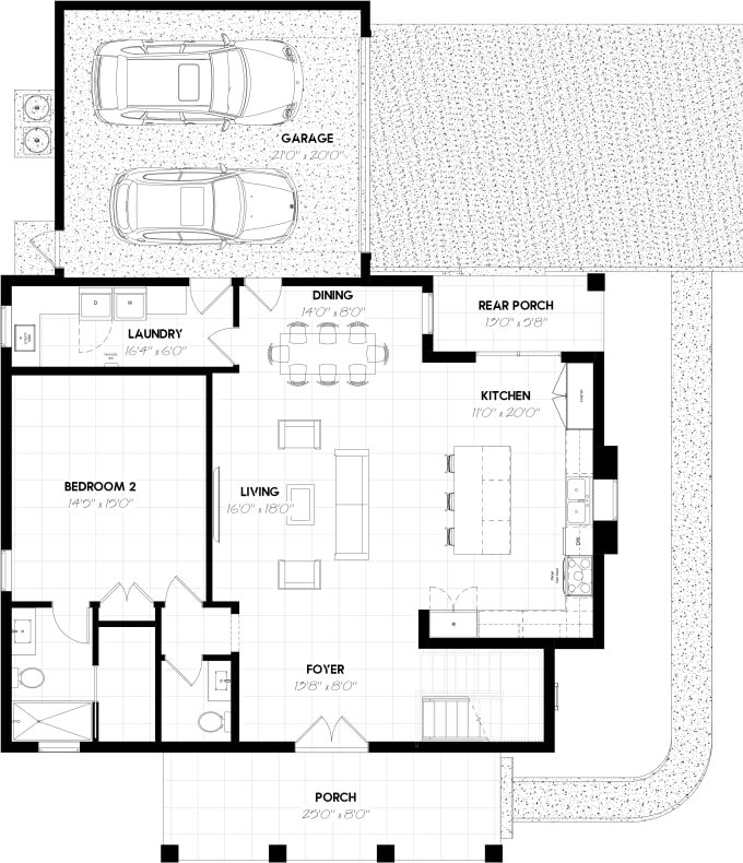 do an architectural design, floor plan drawing