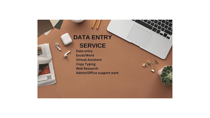 Do accurate data entry copy paste typing by Logobybw | Fiverr