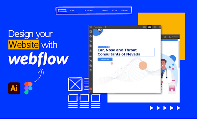 design, redesign or fix webflow website