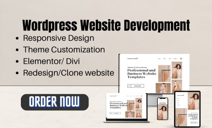customize, theme setup, plugin modern wordpress website elementor, divi
