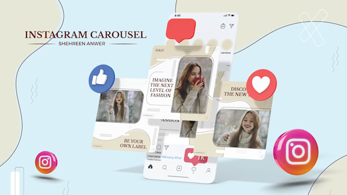 Design attractive, creative, carousel posts for any social media ...