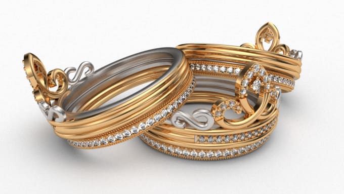 Vous offre un design de bague 3d sp cial