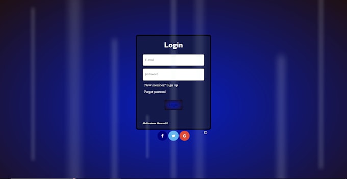 Create your web pages design front end only html and css by Shaarawi ...